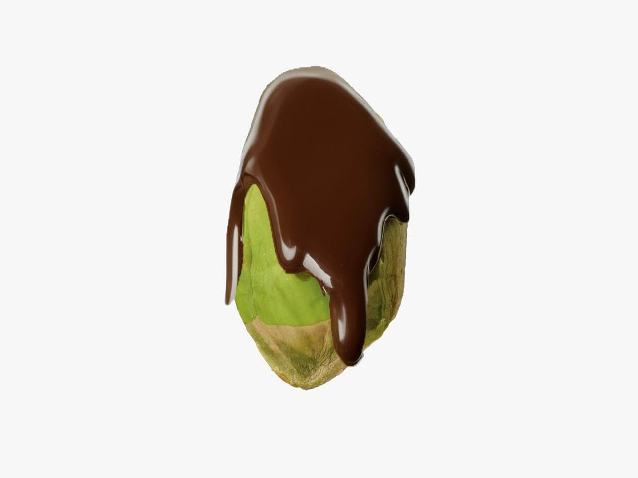Pistache cubierto de chocolate sin azúcar. Bolsa con 500 gramos. ¡NUEVO!